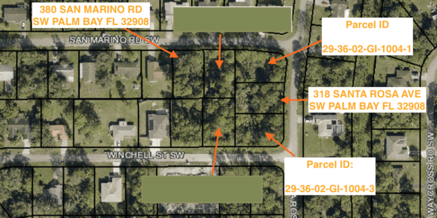 6 Lots in Palm Bay by Address_Parcel Number Online